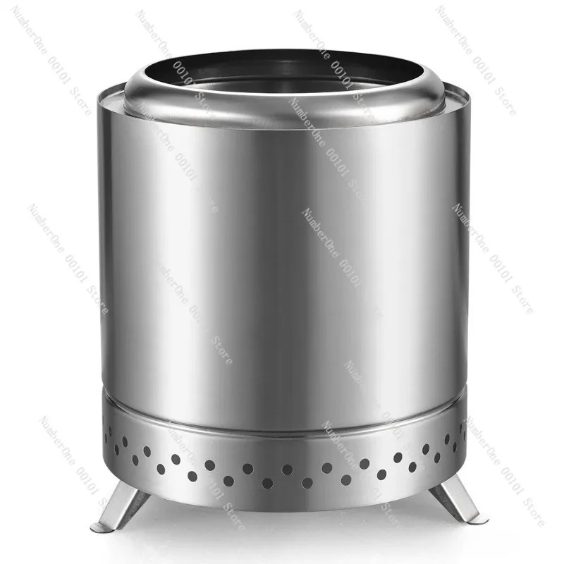 Outdoor Camping Wood Burning Stove - Rauchfreier, holzverbrennender Lagerfeuerkocher aus Edelstahl für