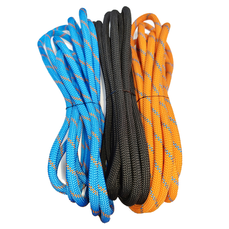 Outdoor Camping Extension Cord - Blau-Orange Paracord, Ø10mm, Länge 5M/10M/20M, Lanyard-Seil,