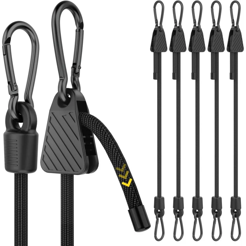 Outdoor Camping Extension Cord - 1-6 Stück Verstellbare Spanngurte mit Haken