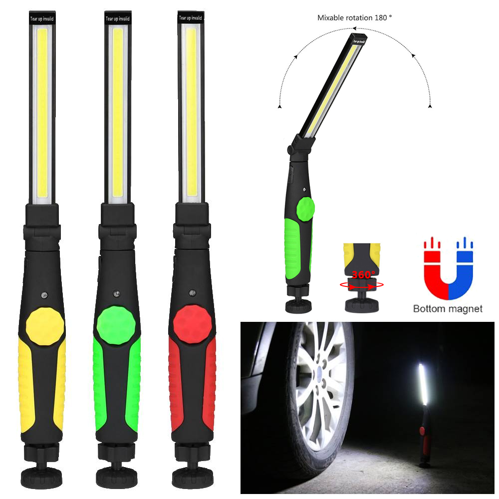 Outdoor Camping Jobs - Klappbare COB-Taschenlampe, USB wiederaufladbar, Arbeitsleuchte, Camping-Zeltlampe,