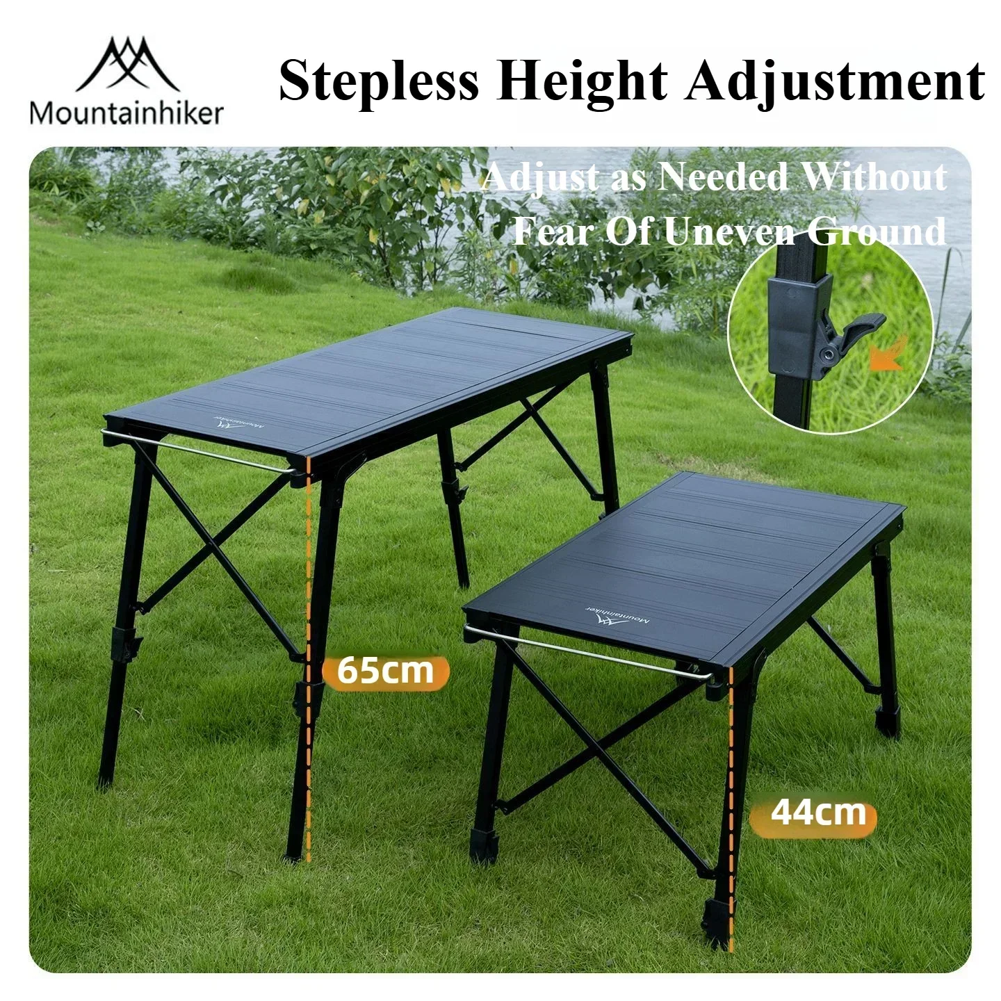Outdoor Camping Cooking Table - Mountainhiker Klappbarer IGT Camping-Hubtisch Tragbares Outdoor-Kochsystem