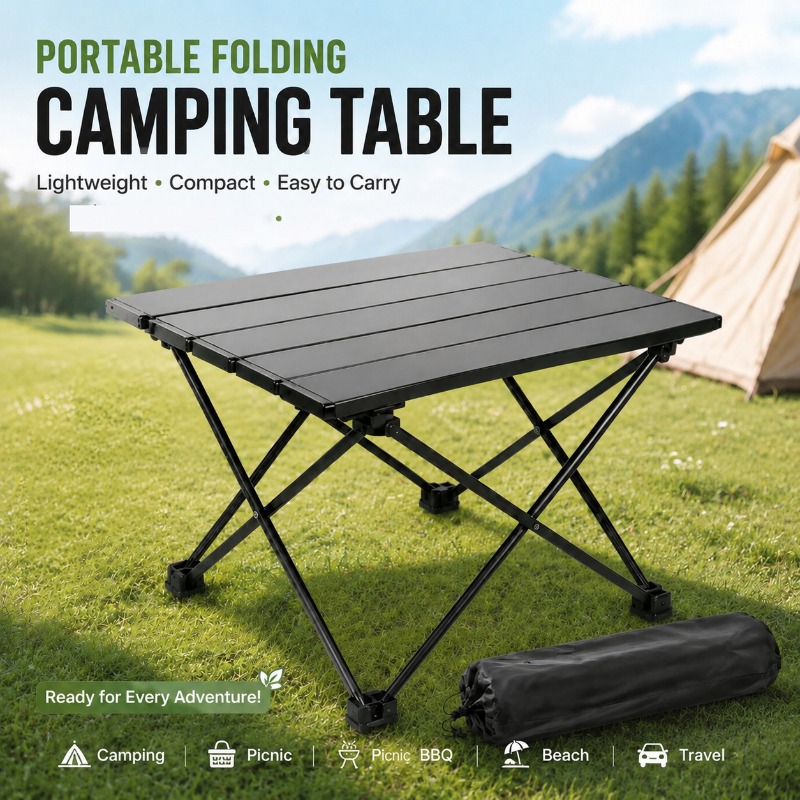 Outdoor Camping Cooking Table - Leichter, tragbarer, faltbarer Campingtisch, klappbarer Schreibtisch