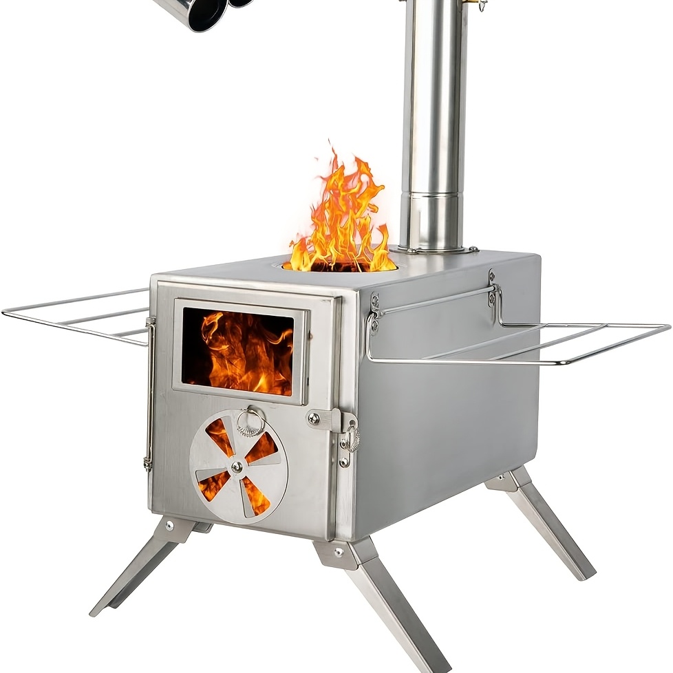 Camping-Holzofen aus Edelstahl – Outdoor Camping Wood Burning Stove Bewertung und Preis