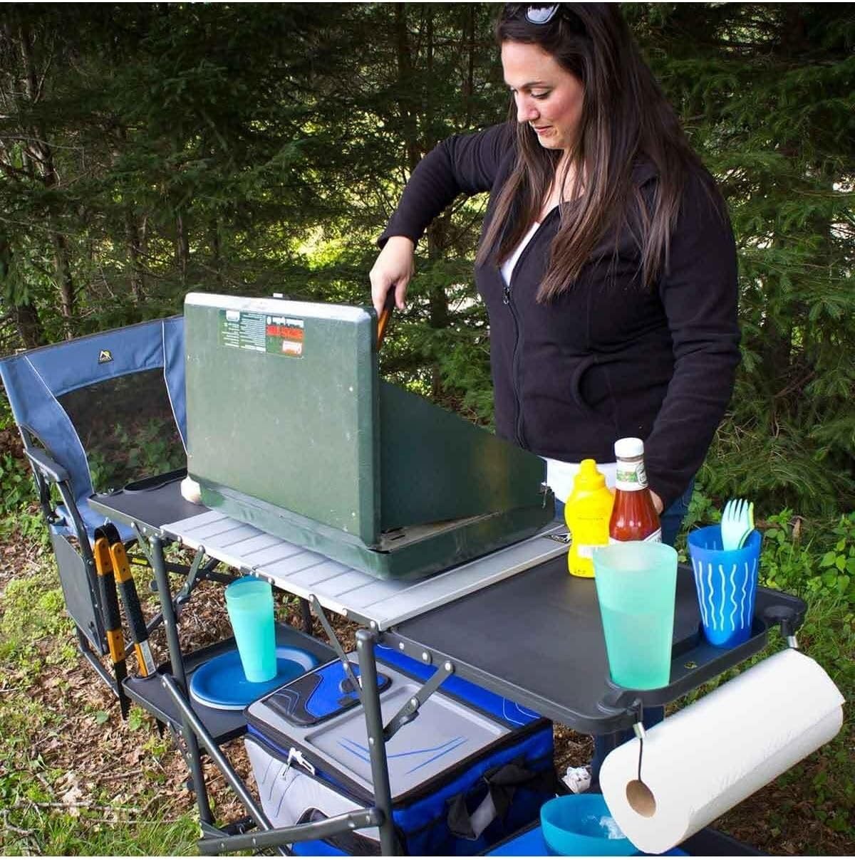 Schlanker, faltbarer Camping-K – Outdoor Camping Cooking Table Bewertung und Preis