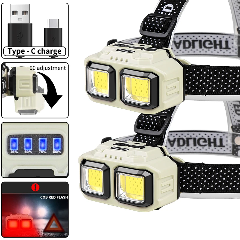 COB LED-Stirnlampe, wiederaufl – Outdoor Camping Jobs Bewertung und Preis