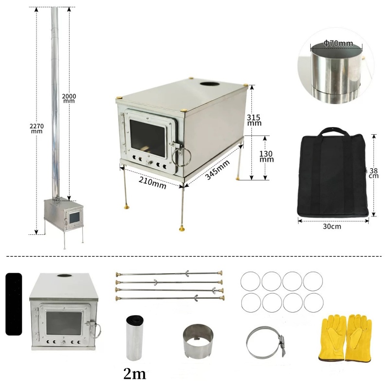 Faltbarer Zeltofen leichte Tit – Outdoor Camping Wood Burning Stove Bewertung und Preis