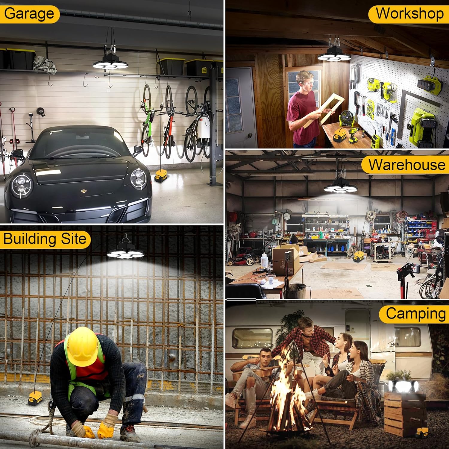 Batteriebetriebene LED-Arbeits – Outdoor Camping Jobs Bewertung und Preis