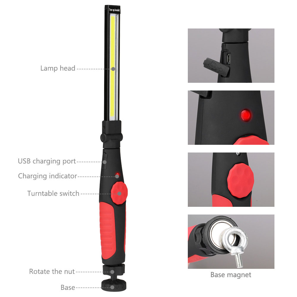 Klappbare COB-Taschenlampe, US – Outdoor Camping Jobs Bewertung und Preis