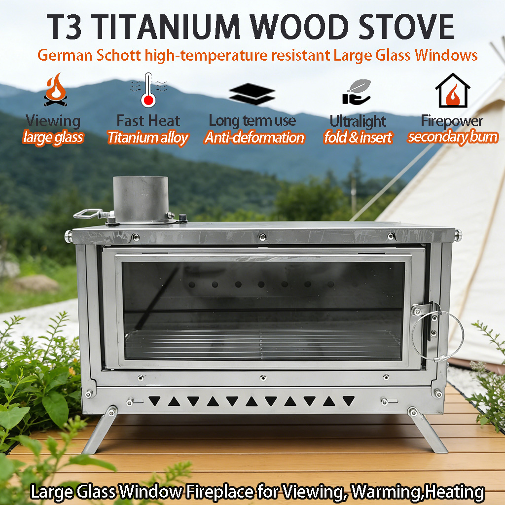 DANCHEL T3 Titan-Zeltofen, Fal – Outdoor Camping Wood Burning Stove Bewertung und Preis
