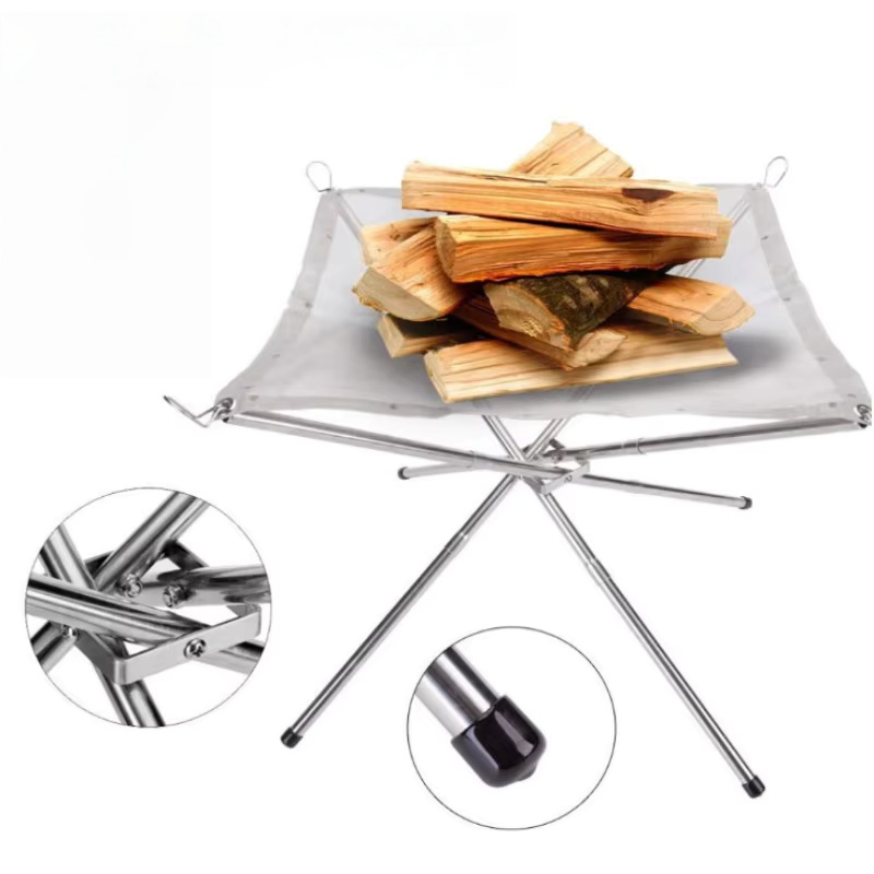 Tragbarer Outdoor-Grillrost fü – Outdoor Camping Wood Burning Stove Bewertung und Preis