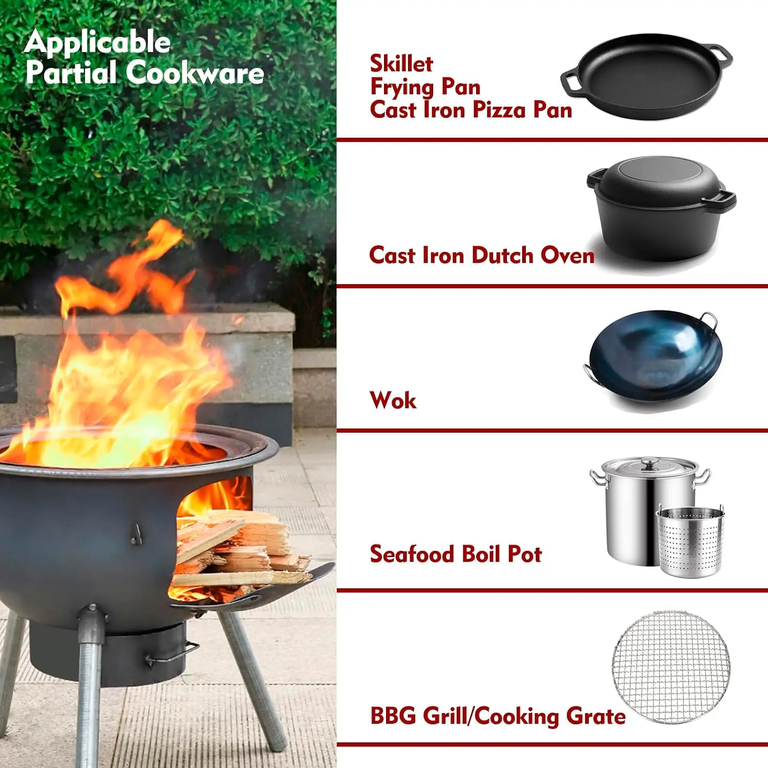 Multifunktionaler Holzofen mit – Outdoor Camping Wood Burning Stove Bewertung und Preis