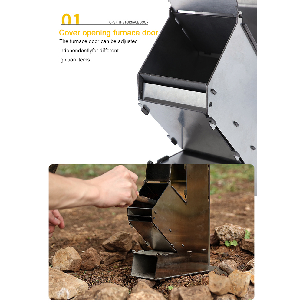 Kochherd aus Edelstahl Tragbar – Outdoor Camping Wood Burning Stove Bewertung und Preis