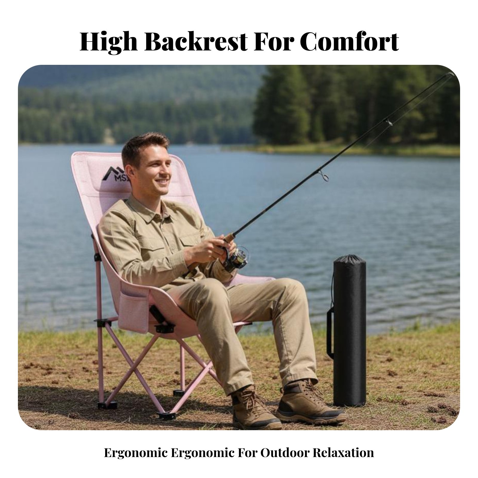 Faltbarer Netzrücken-Stuhl mit – Outdoor Camping Recliner Bewertung und Preis