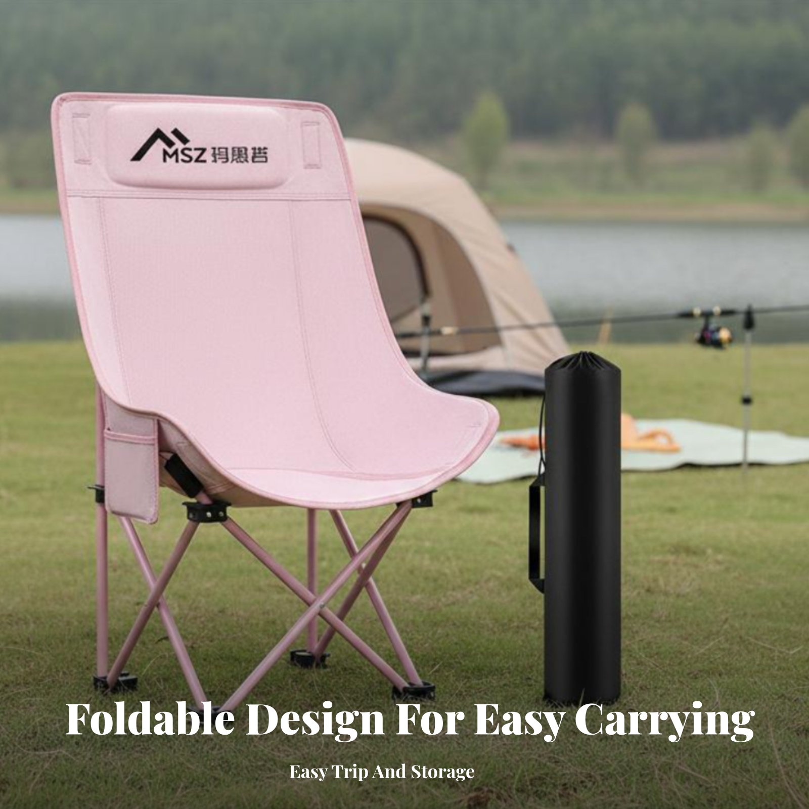 Faltbarer Netzrücken-Stuhl mit – Outdoor Camping Recliner Bewertung und Preis