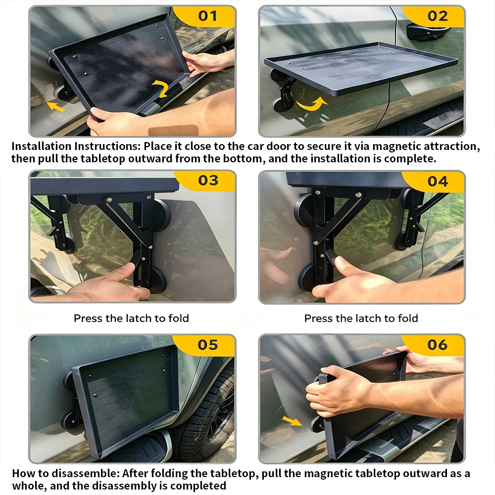 Tragbarer Auto-Seitentür-Hänge – Outdoor Camping Cooking Table Bewertung und Preis