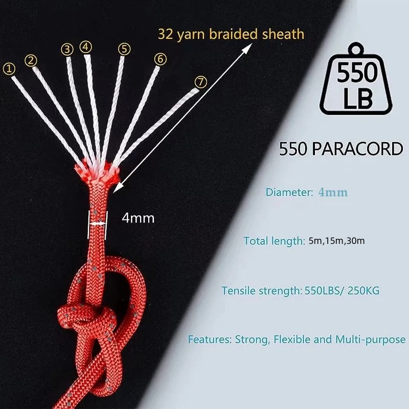Reflektierendes Paracord 550 M – Outdoor Camping Extension Cord Bewertung und Preis