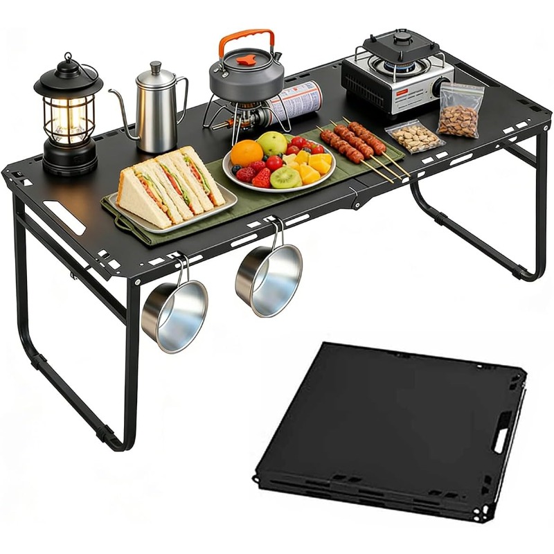 Campingtisch, verstellbar, kla – Outdoor Camping Cooking Table Bewertung und Preis