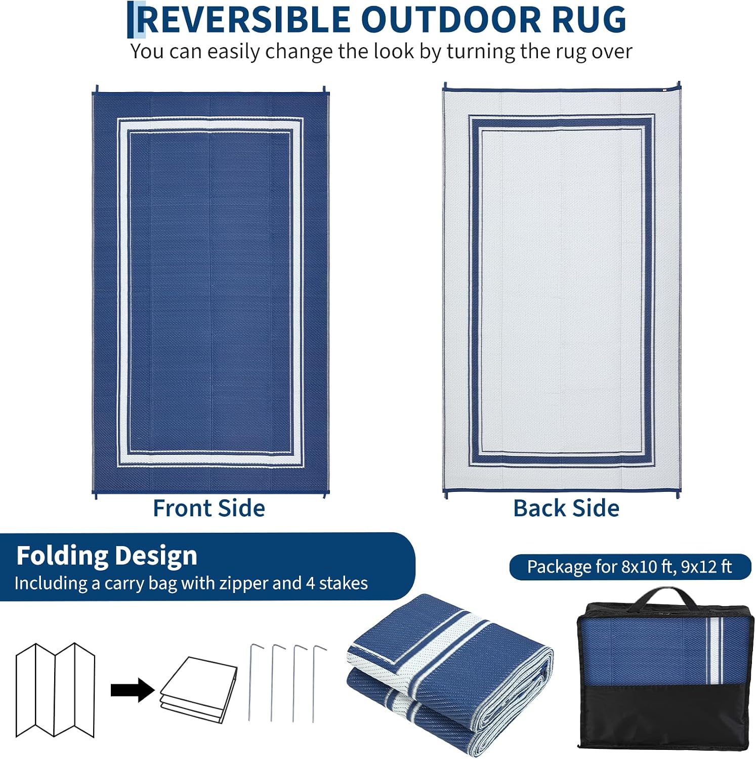 8x10/9x12FT Outdoor-Teppich Wo – Outdoor Camping Rugs 8X10 Bewertung und Preis