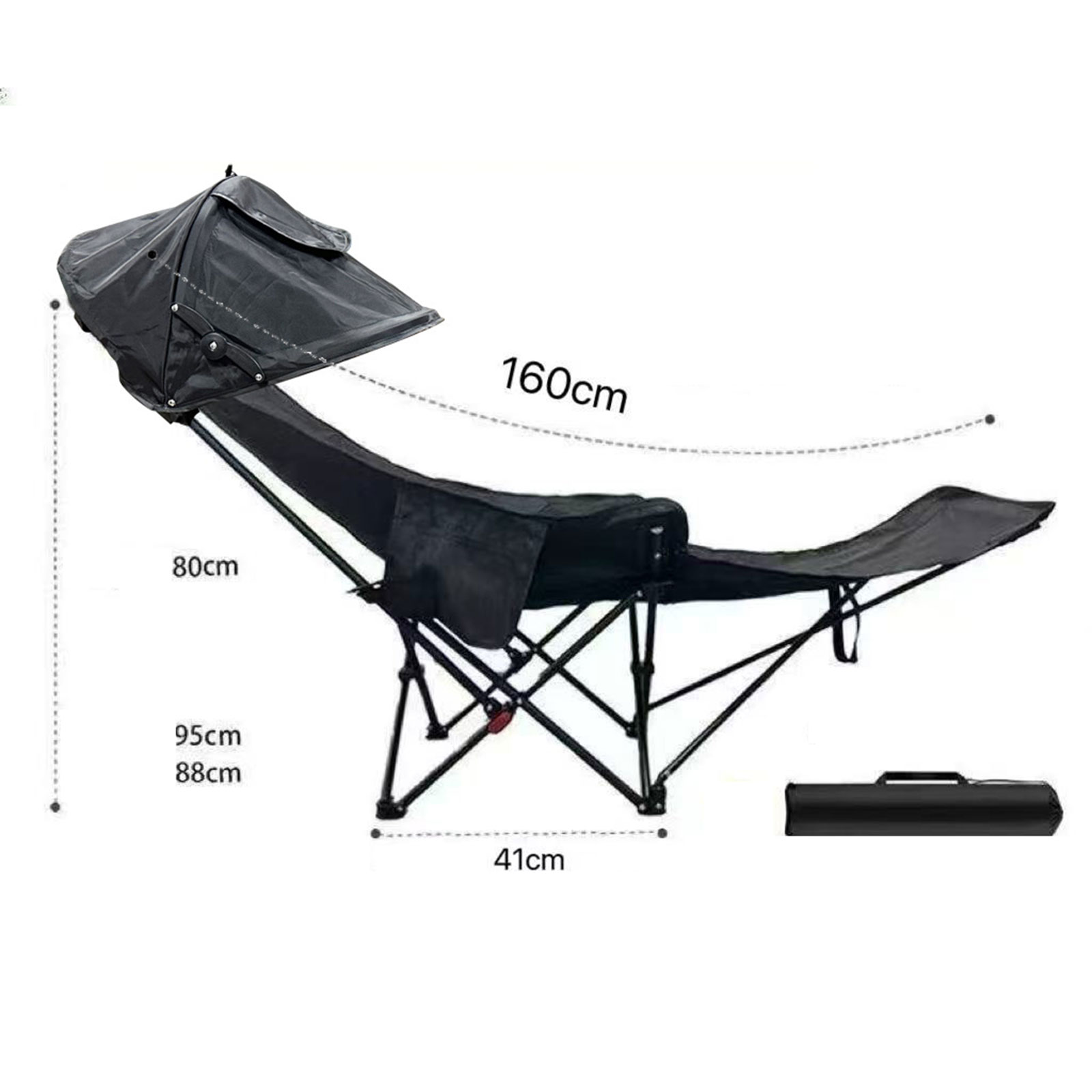 Klappbarer Campingstuhl mit 3  – Outdoor Camping Recliner Bewertung und Preis